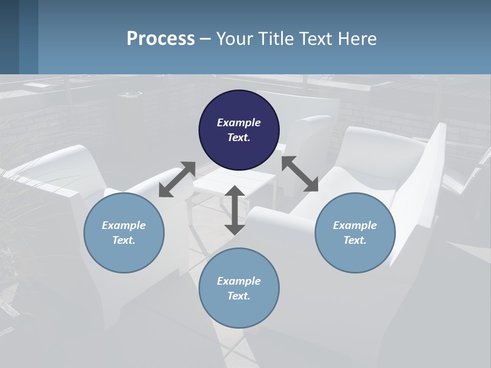 Railing Comfortable Chairs PowerPoint Template