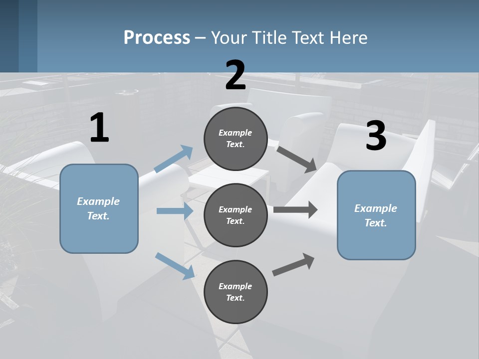 Railing Comfortable Chairs PowerPoint Template