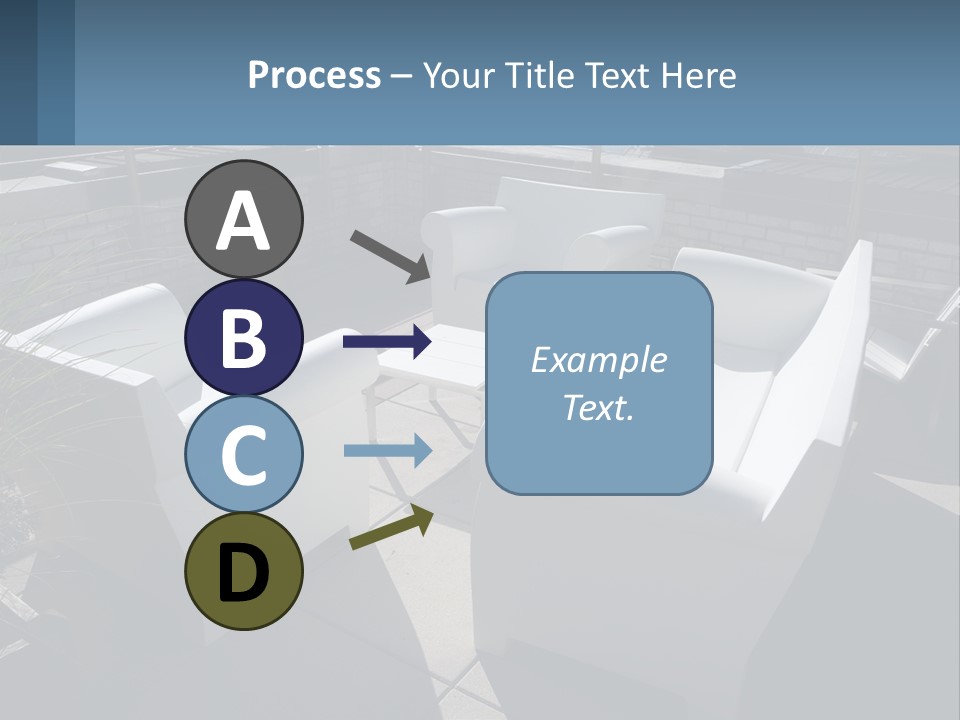 Railing Comfortable Chairs PowerPoint Template