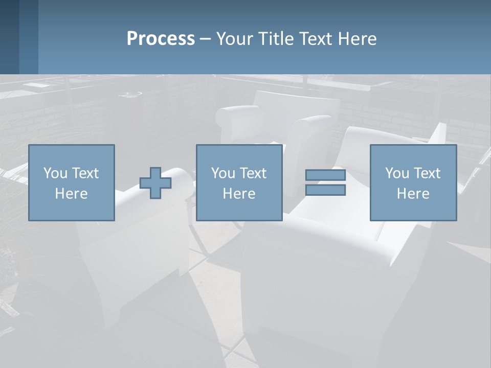 Railing Comfortable Chairs PowerPoint Template