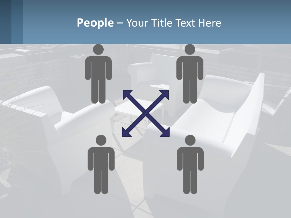 Railing Comfortable Chairs PowerPoint Template