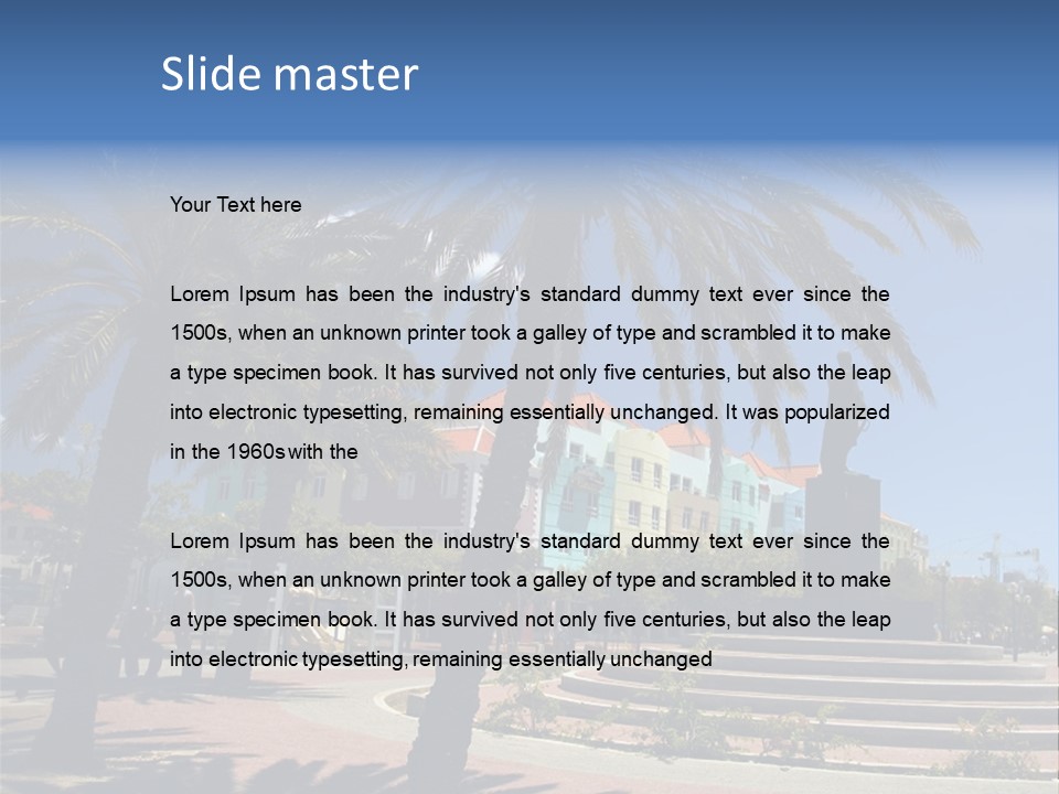 Colorful Tourism Sky PowerPoint Template