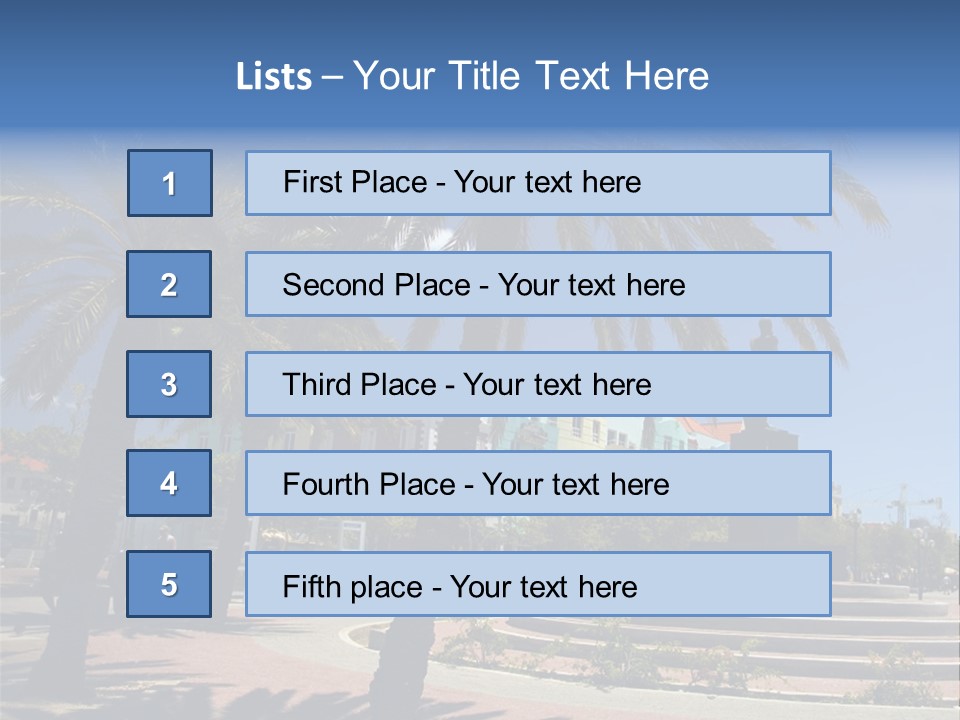 Colorful Tourism Sky PowerPoint Template