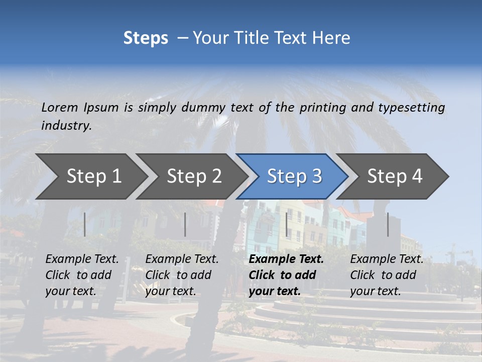 Colorful Tourism Sky PowerPoint Template