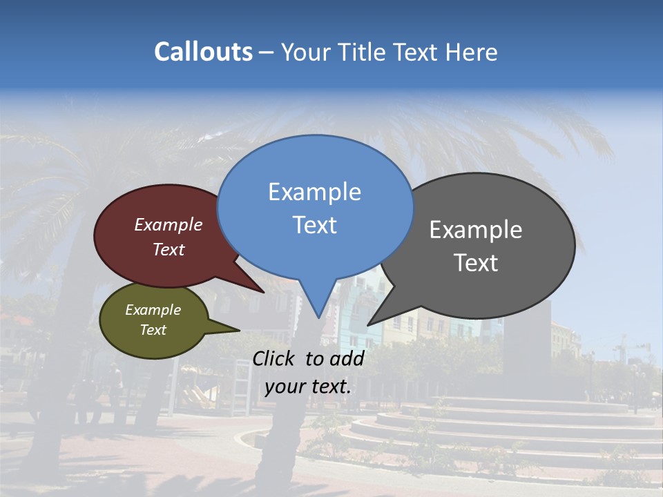 Colorful Tourism Sky PowerPoint Template