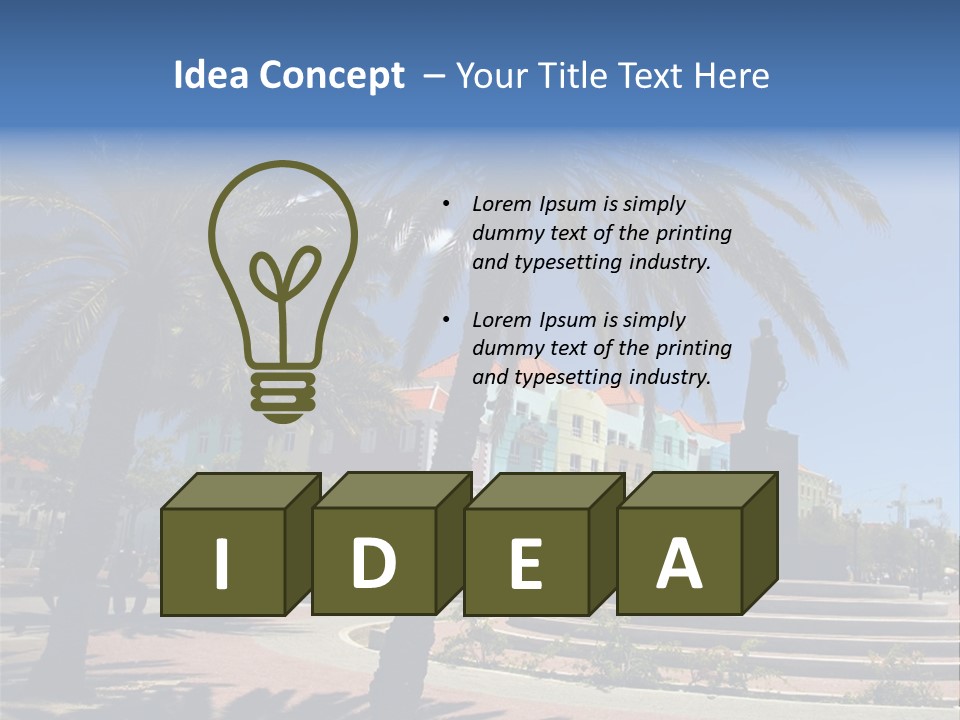 Colorful Tourism Sky PowerPoint Template