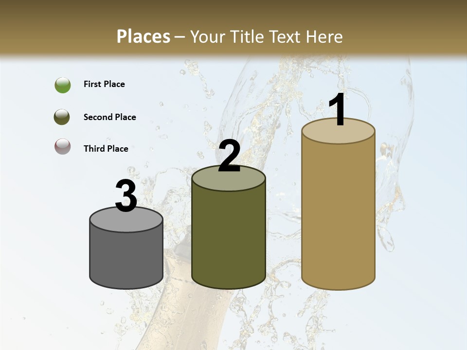 Luxury Flowing Cold PowerPoint Template