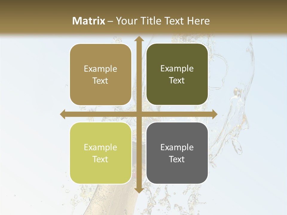 Luxury Flowing Cold PowerPoint Template