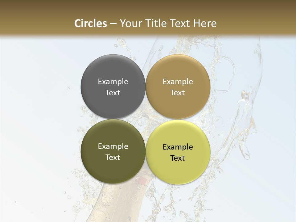 Luxury Flowing Cold PowerPoint Template