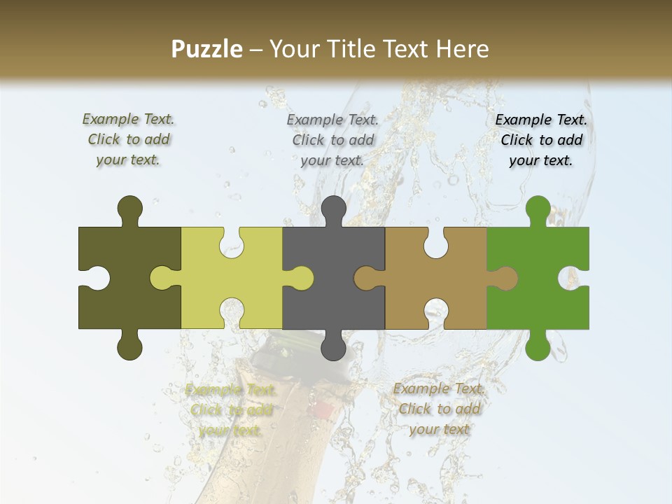 Luxury Flowing Cold PowerPoint Template