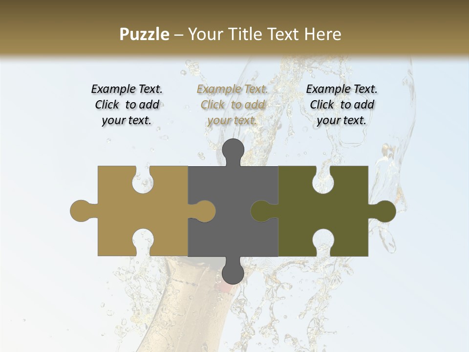 Luxury Flowing Cold PowerPoint Template