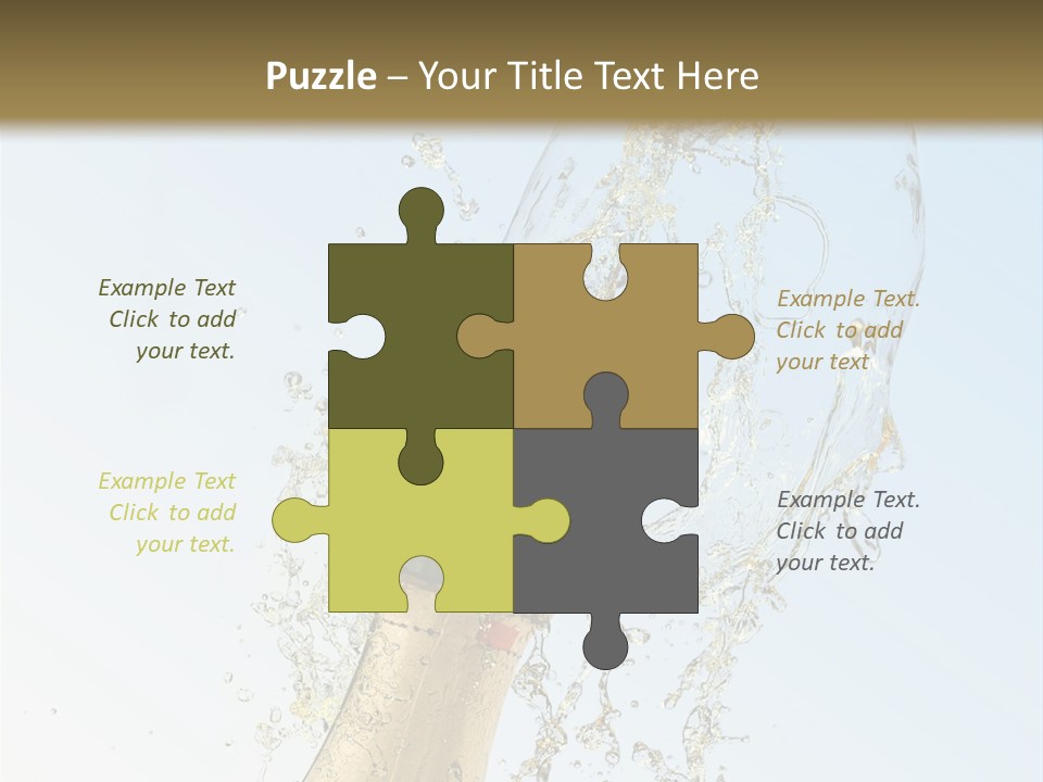 Luxury Flowing Cold PowerPoint Template