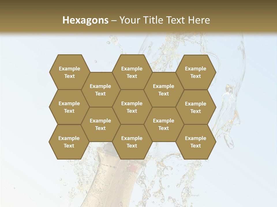 Luxury Flowing Cold PowerPoint Template