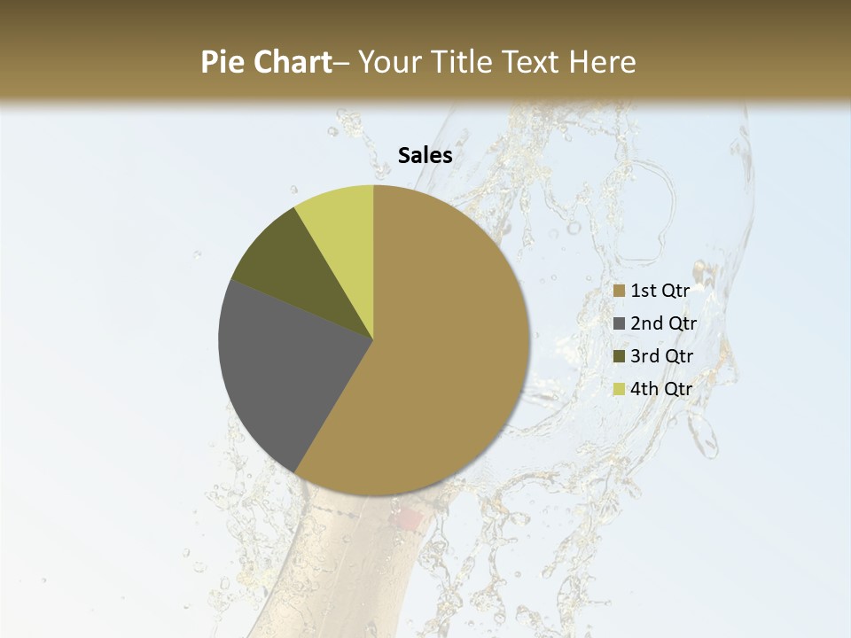 Luxury Flowing Cold PowerPoint Template
