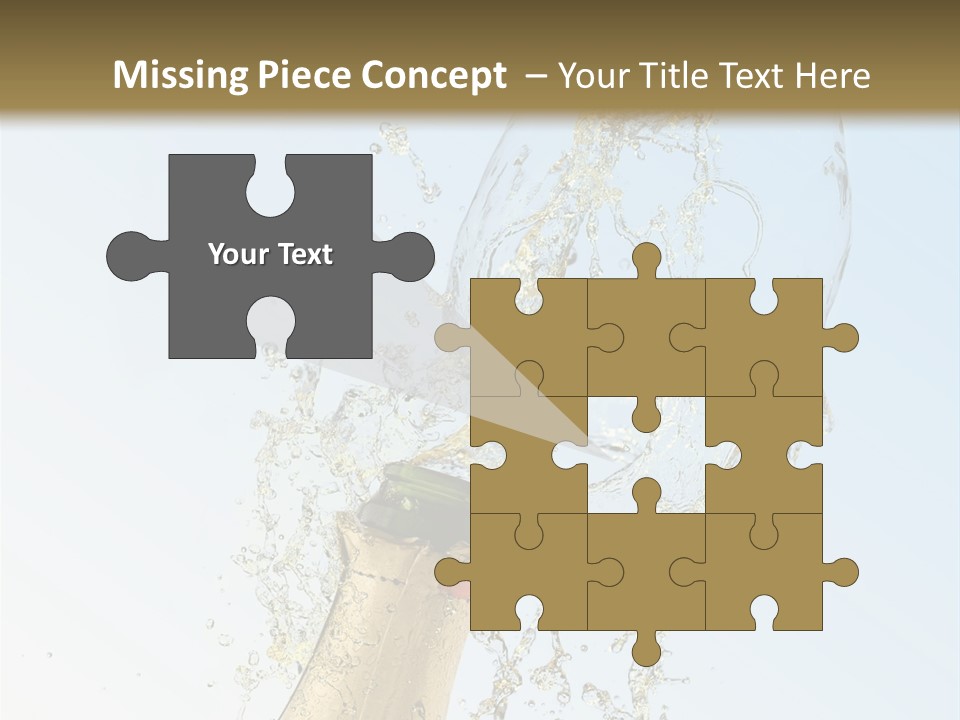 Luxury Flowing Cold PowerPoint Template