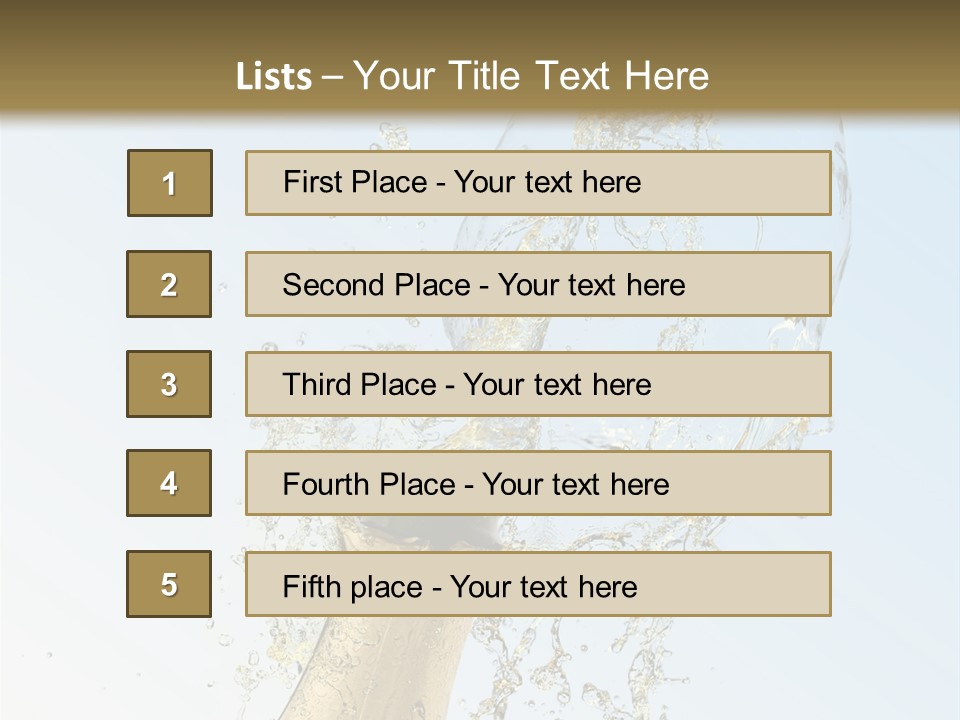 Luxury Flowing Cold PowerPoint Template