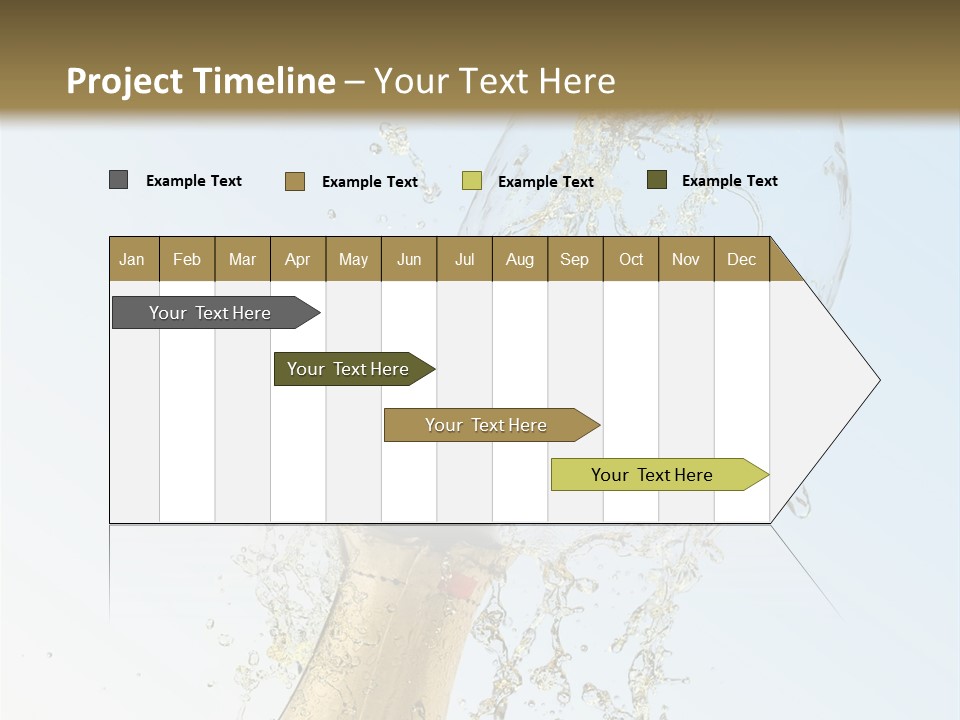 Luxury Flowing Cold PowerPoint Template