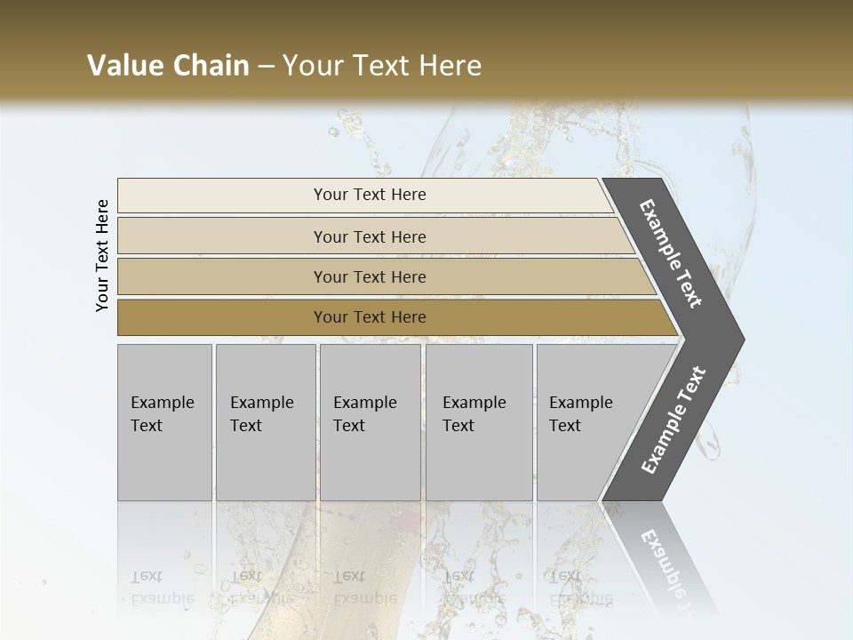 Luxury Flowing Cold PowerPoint Template