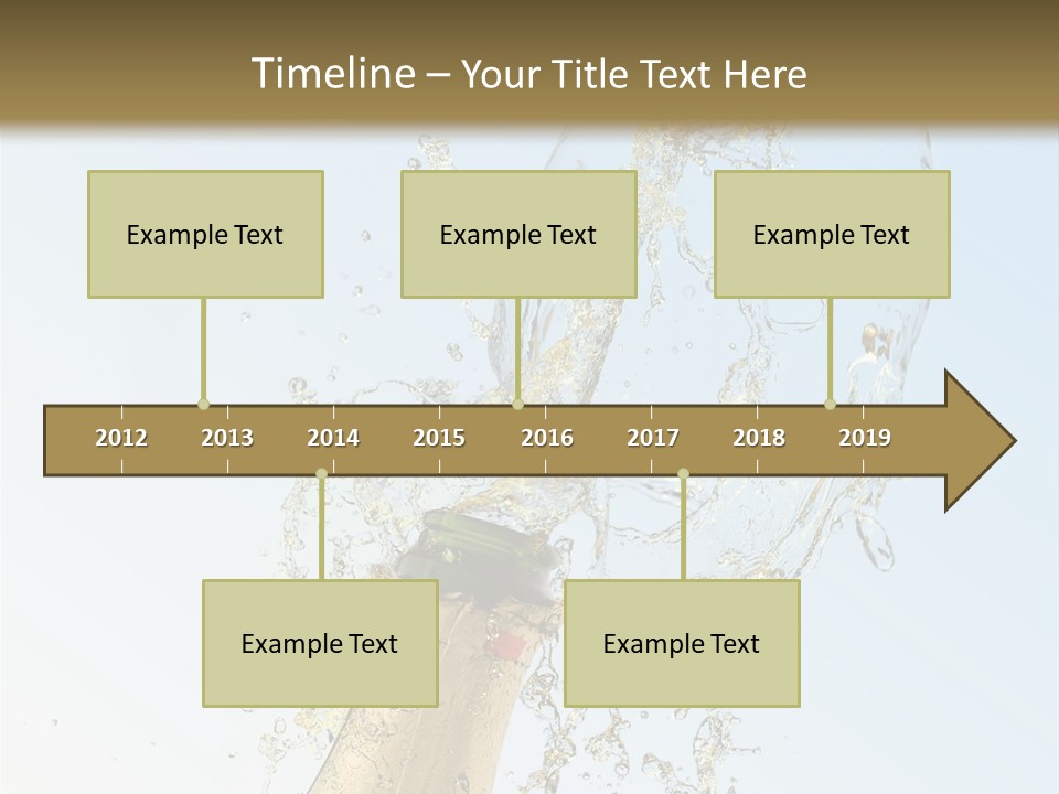 Luxury Flowing Cold PowerPoint Template