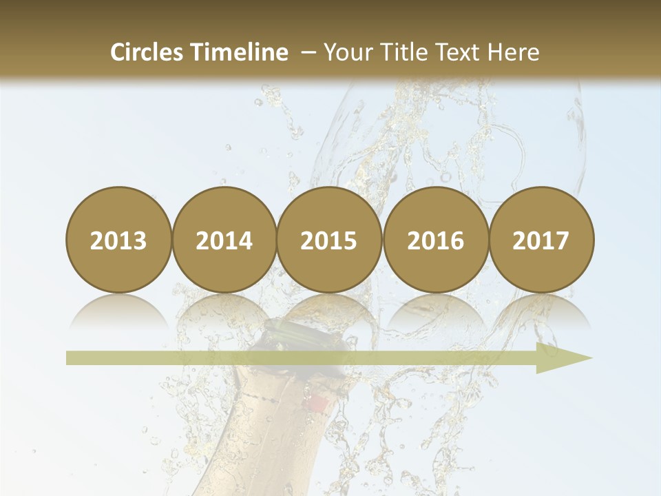 Luxury Flowing Cold PowerPoint Template