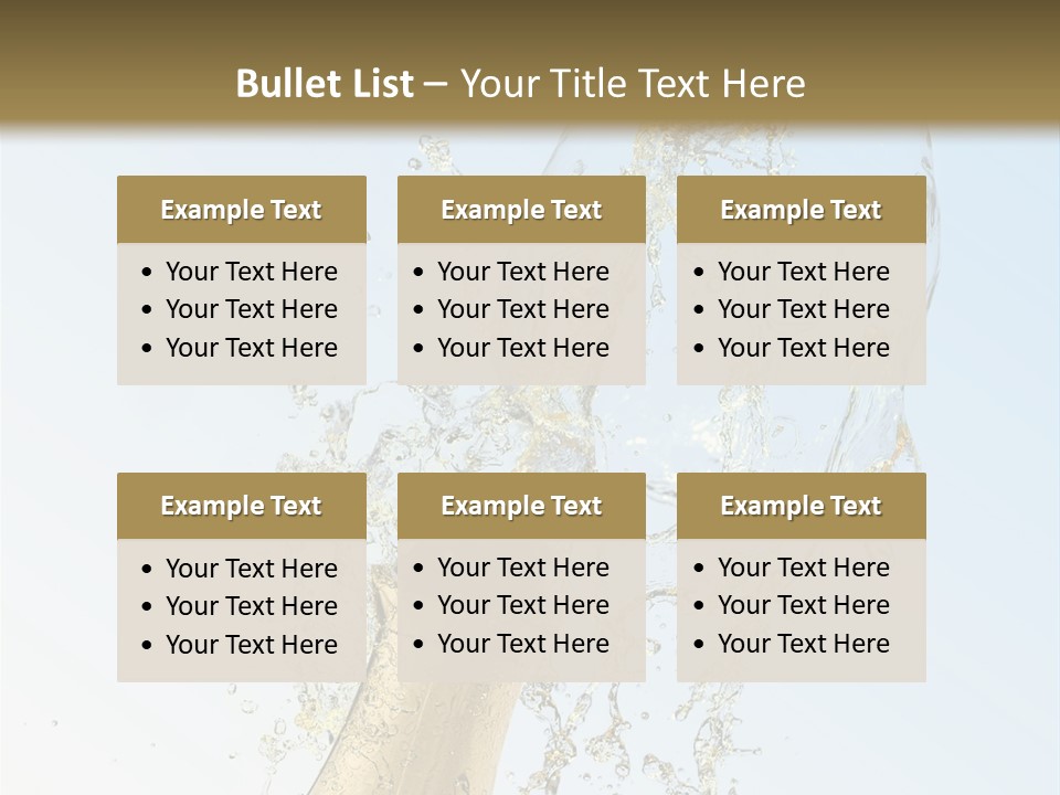 Luxury Flowing Cold PowerPoint Template