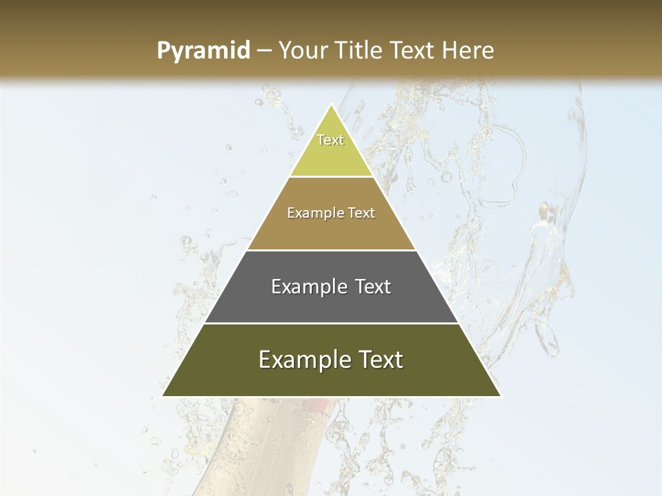 Luxury Flowing Cold PowerPoint Template