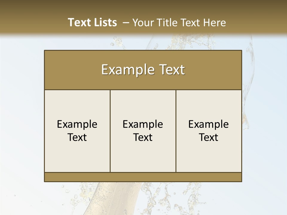Luxury Flowing Cold PowerPoint Template