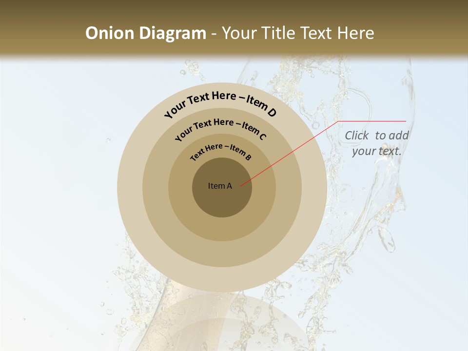 Luxury Flowing Cold PowerPoint Template