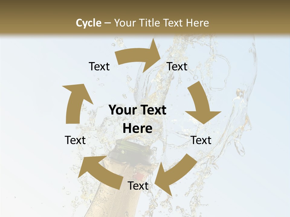 Luxury Flowing Cold PowerPoint Template