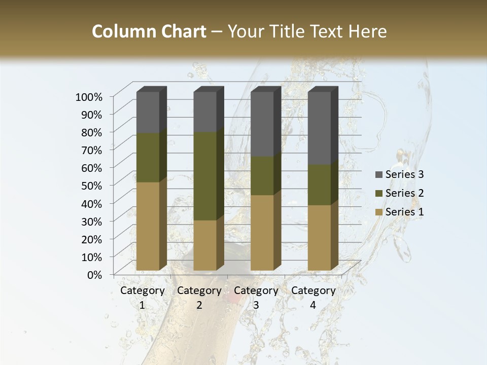 Luxury Flowing Cold PowerPoint Template