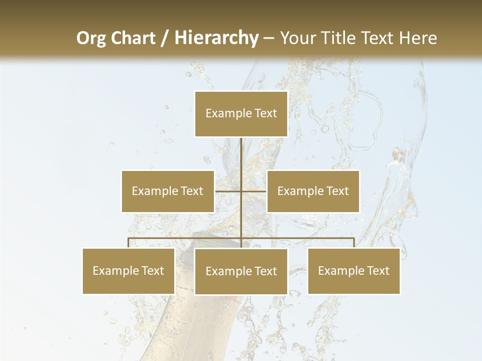 Luxury Flowing Cold PowerPoint Template