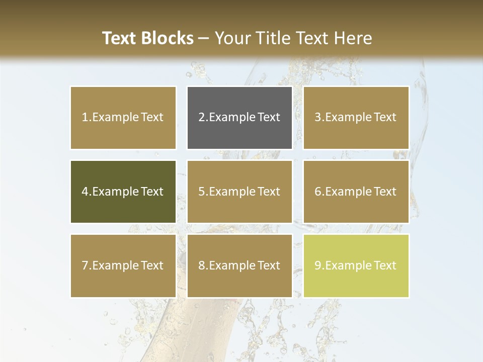 Luxury Flowing Cold PowerPoint Template