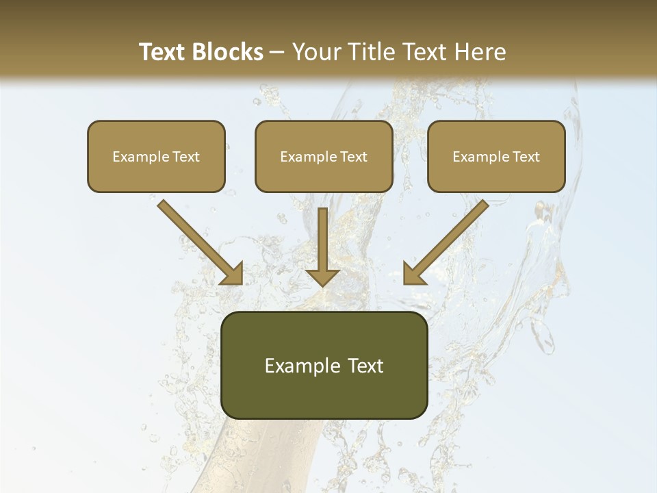 Luxury Flowing Cold PowerPoint Template