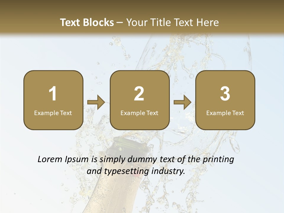 Luxury Flowing Cold PowerPoint Template