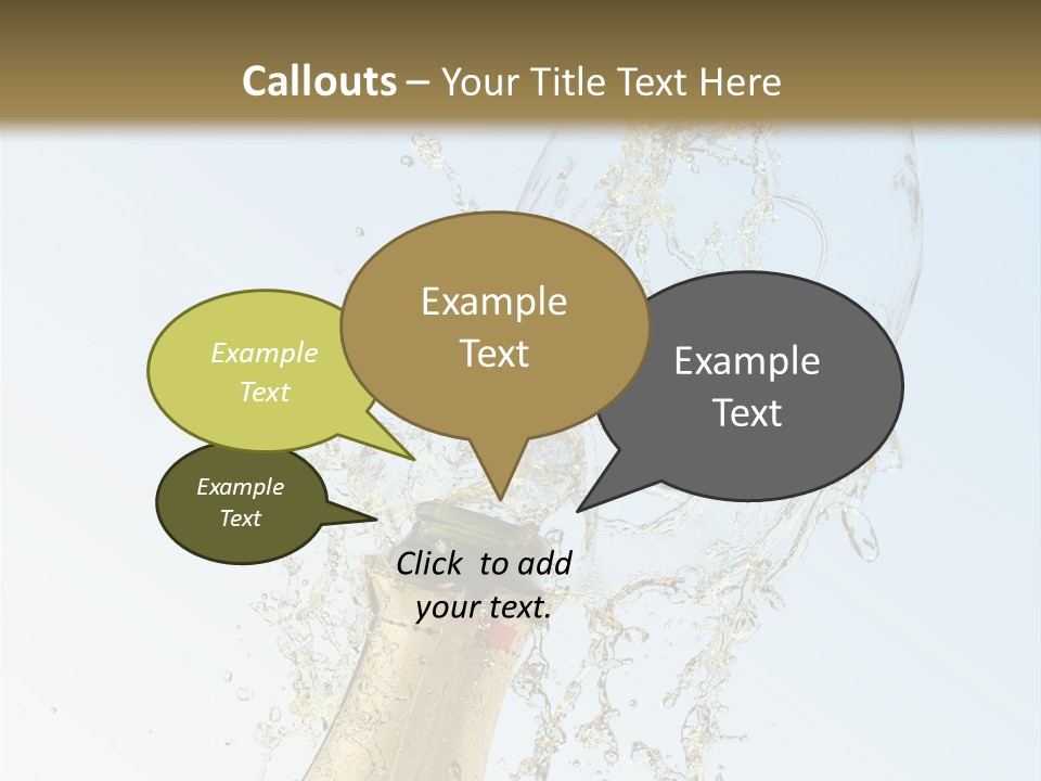 Luxury Flowing Cold PowerPoint Template