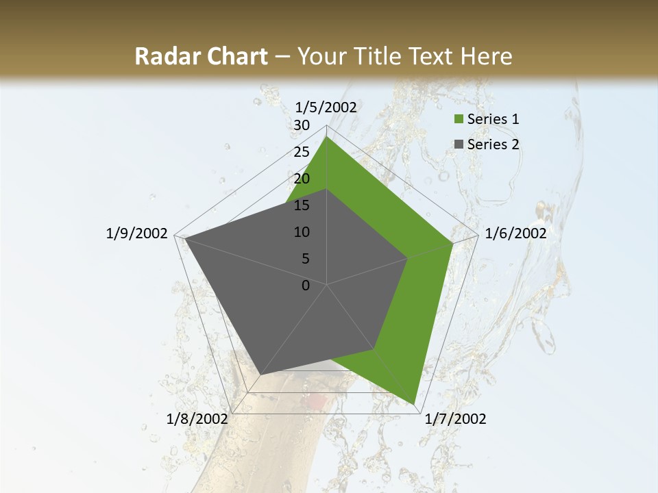 Luxury Flowing Cold PowerPoint Template