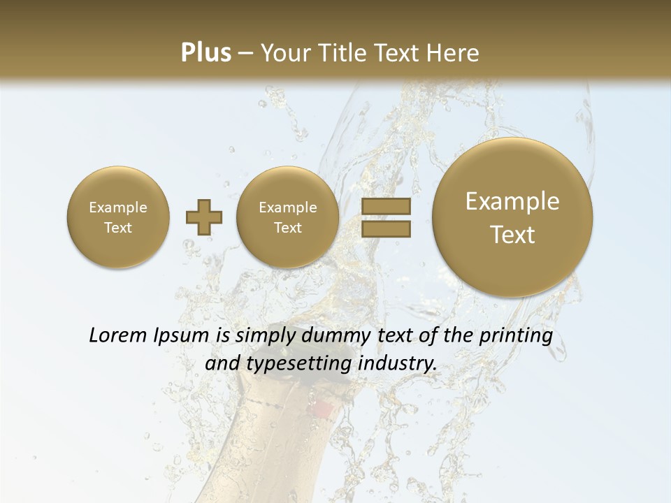 Luxury Flowing Cold PowerPoint Template