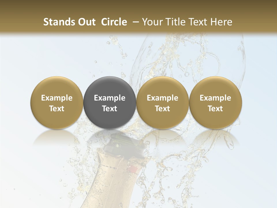 Luxury Flowing Cold PowerPoint Template