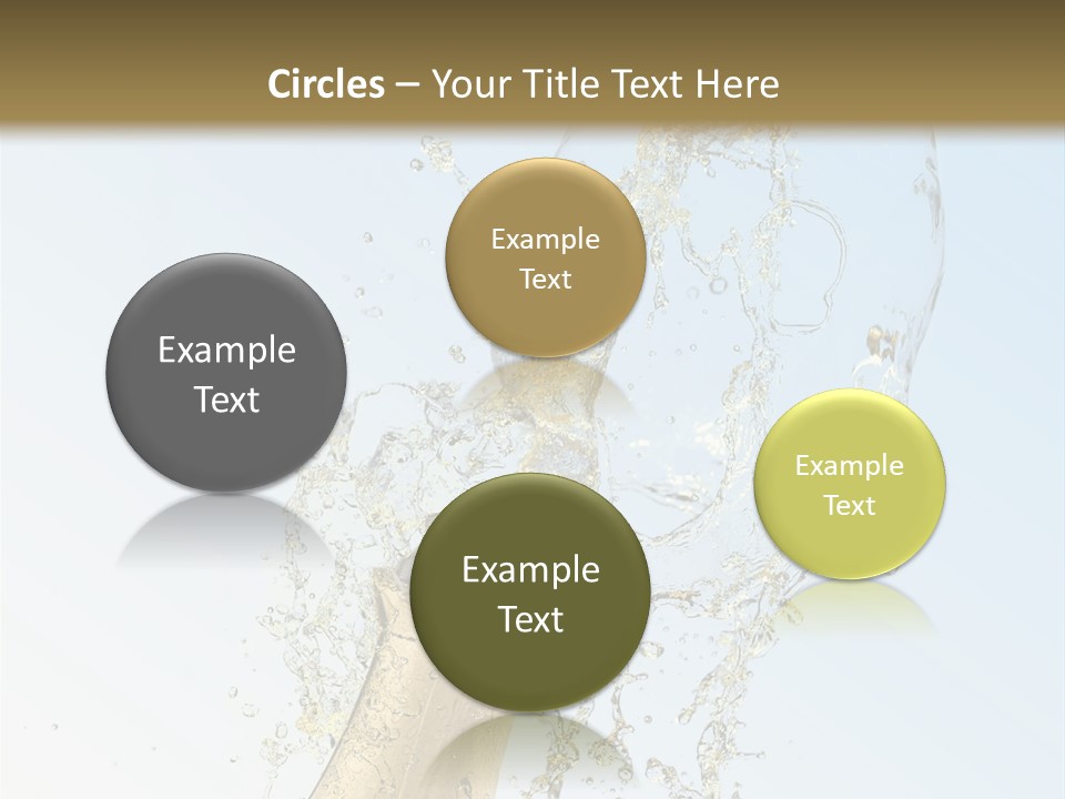 Luxury Flowing Cold PowerPoint Template