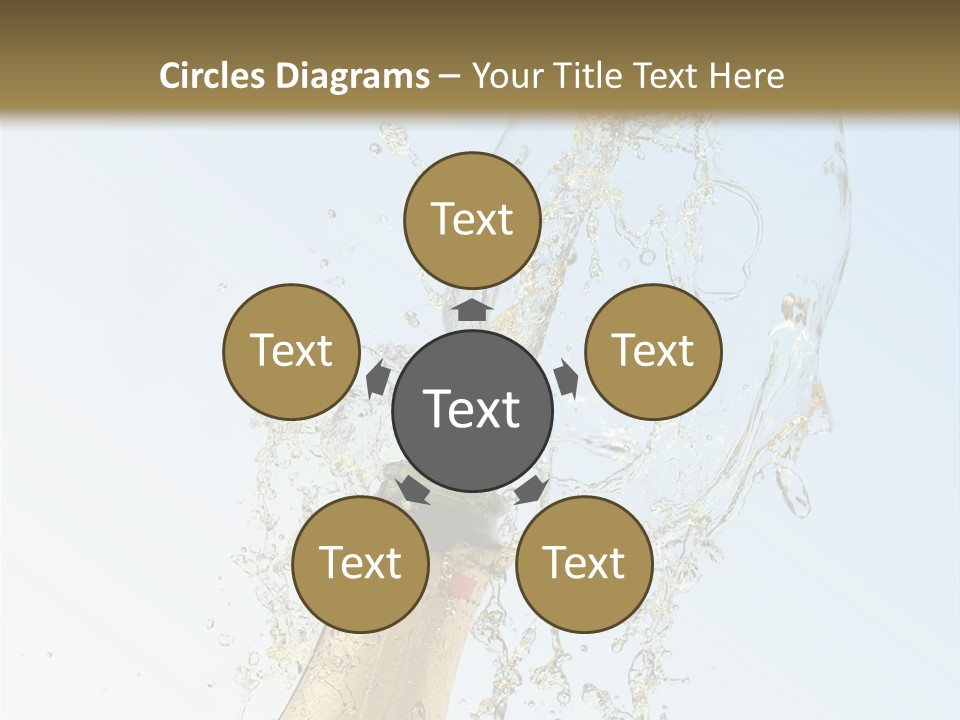 Luxury Flowing Cold PowerPoint Template