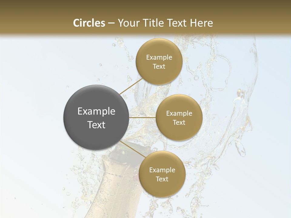 Luxury Flowing Cold PowerPoint Template