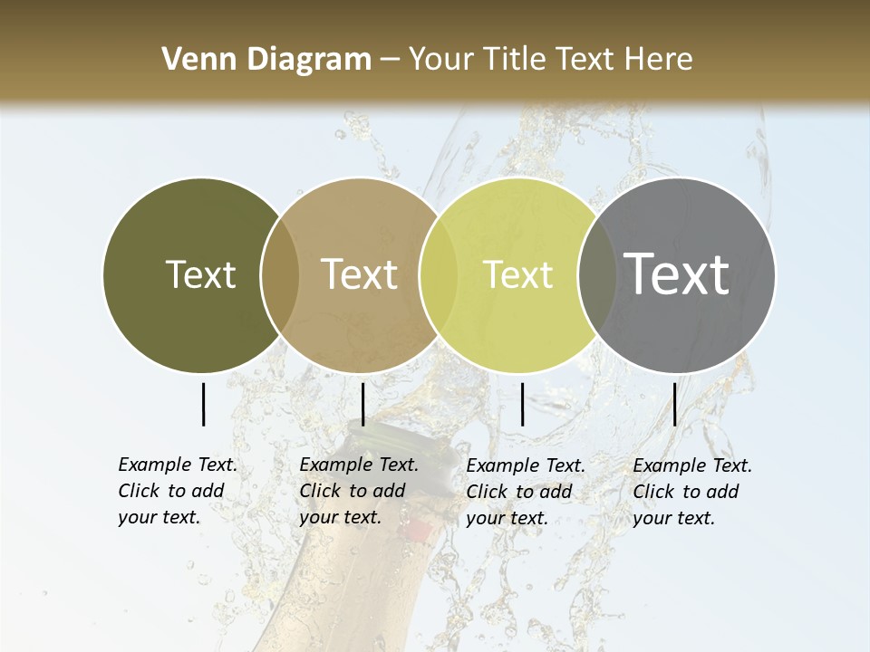 Luxury Flowing Cold PowerPoint Template