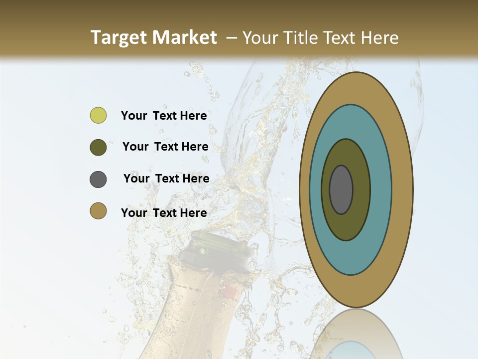 Luxury Flowing Cold PowerPoint Template