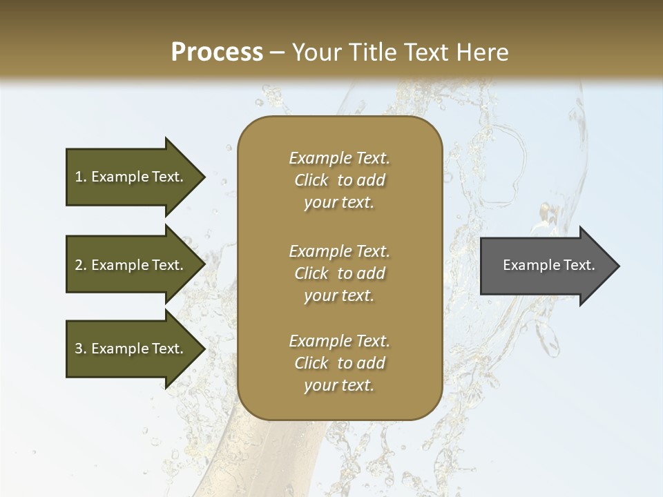 Luxury Flowing Cold PowerPoint Template