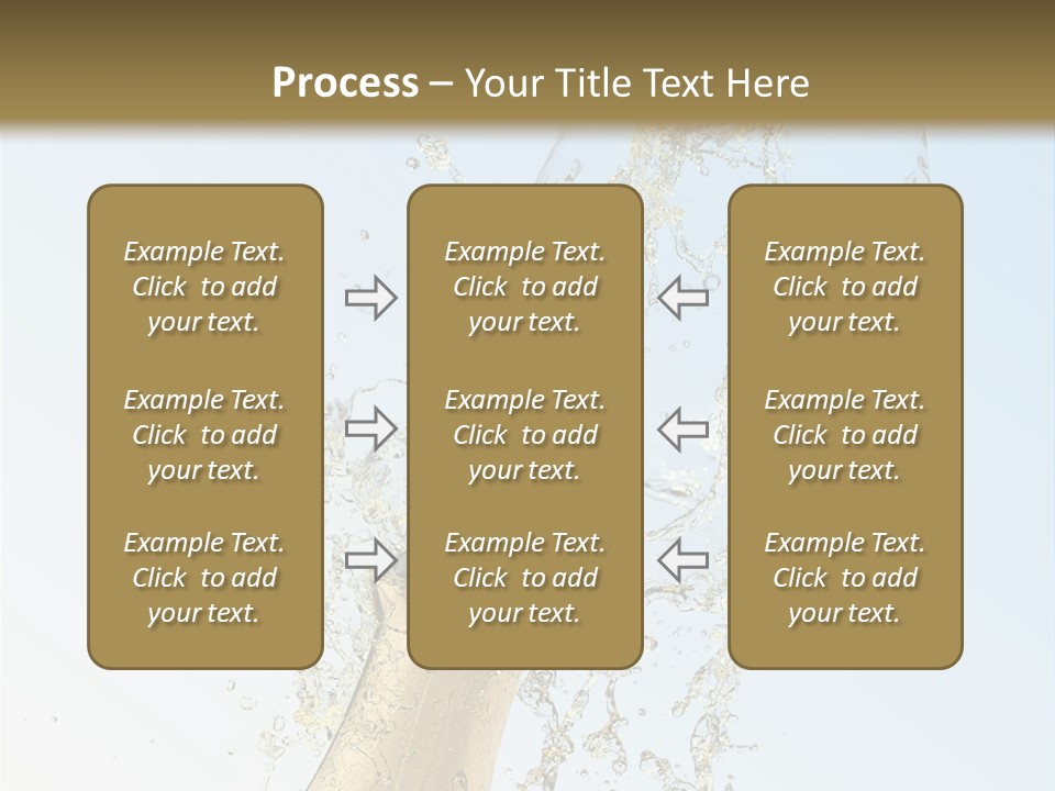 Luxury Flowing Cold PowerPoint Template