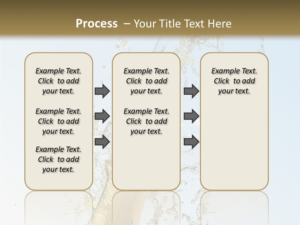 Luxury Flowing Cold PowerPoint Template