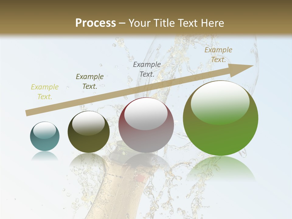 Luxury Flowing Cold PowerPoint Template