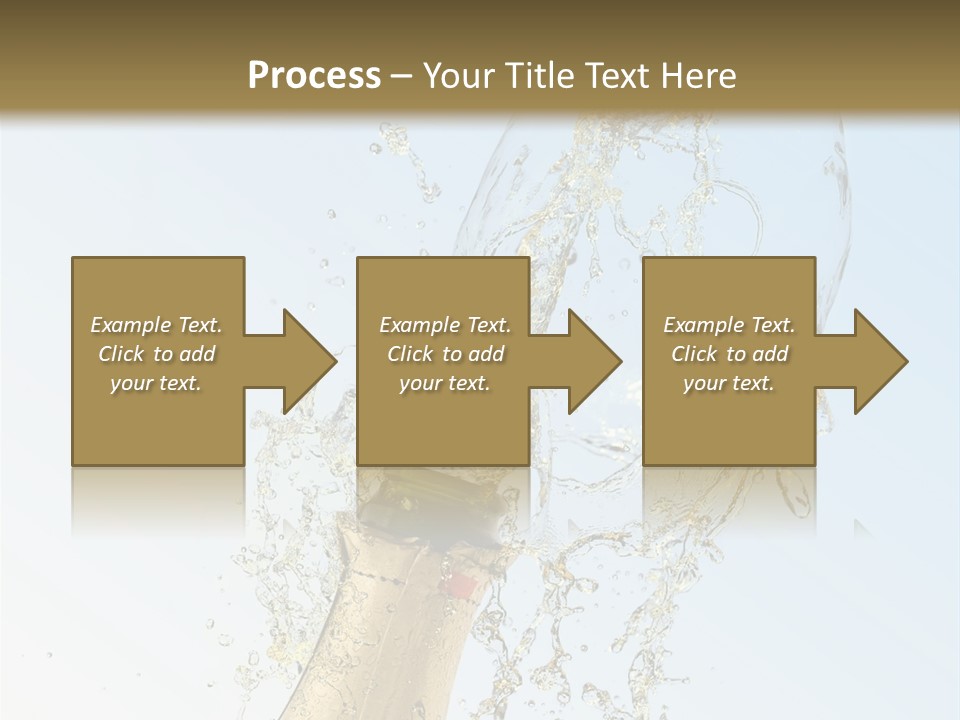 Luxury Flowing Cold PowerPoint Template
