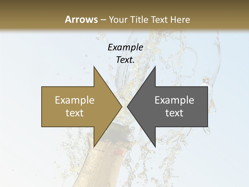 Luxury Flowing Cold PowerPoint Template