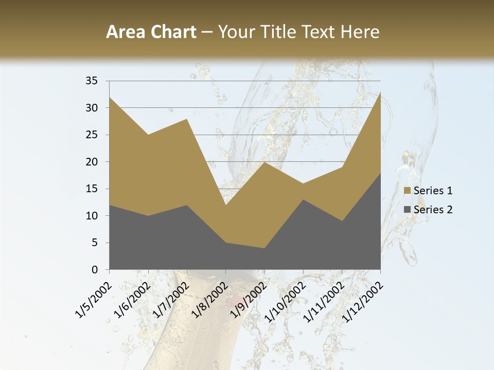 Luxury Flowing Cold PowerPoint Template